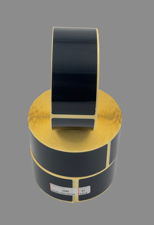 Etiketten schwarz, 40 x 100 mm