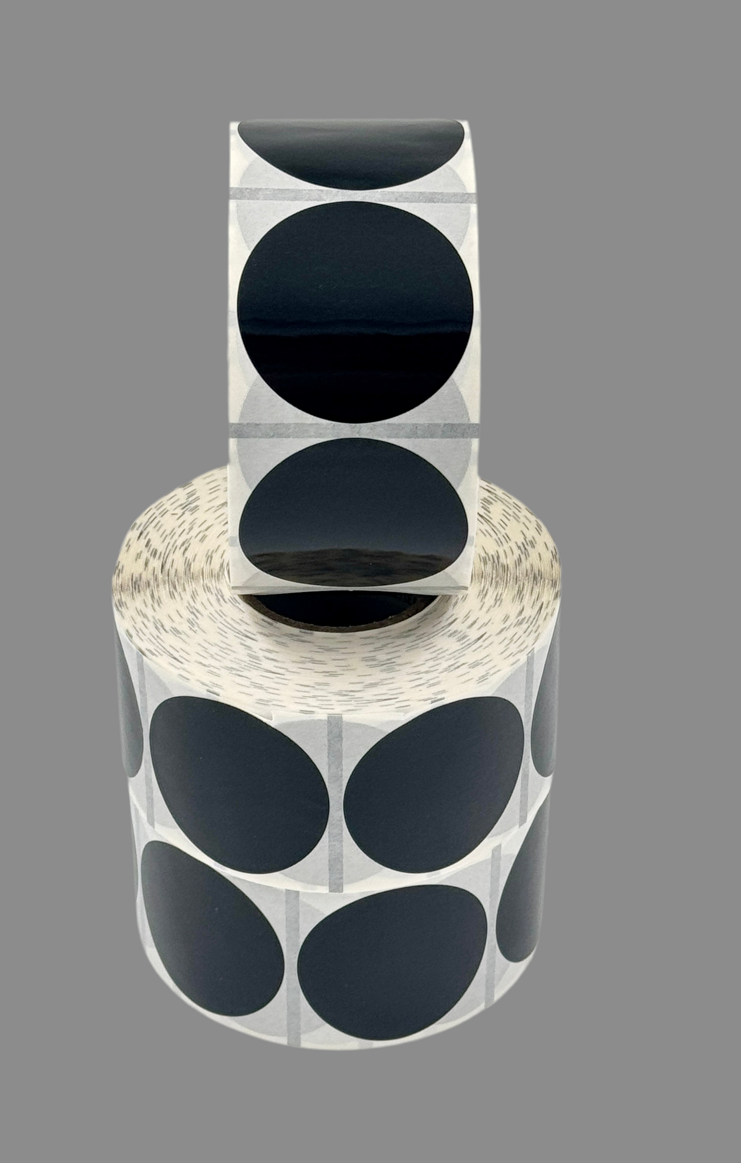 Etiketten schwarz, Ø 45 mm