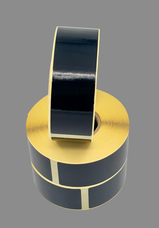 Etiketten schwarz, 36 x 120 mm