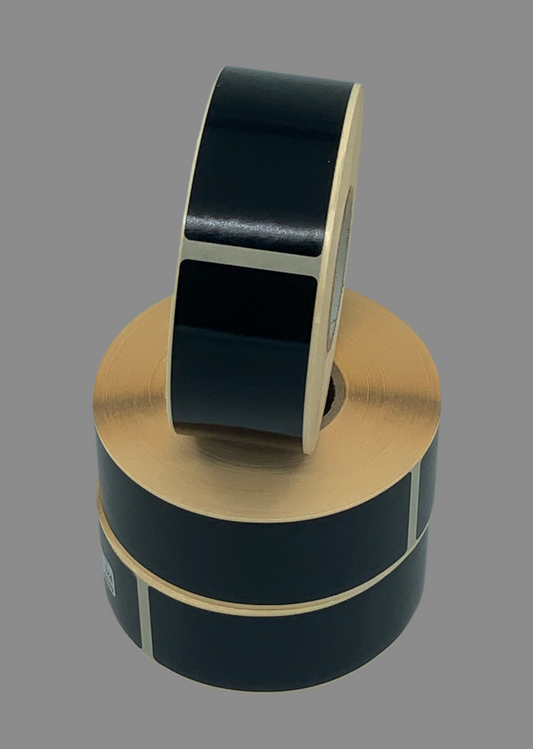 Etiketten schwarz, 36 x 135 mm